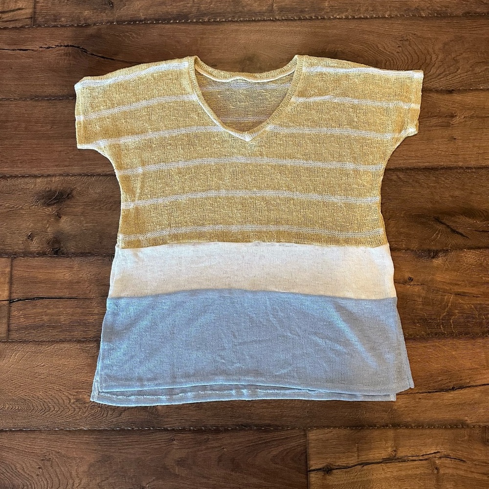 Knit striped top